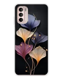 Чехол для Motorola MOTO G52 с картинкой «Лиловые цветы грации»