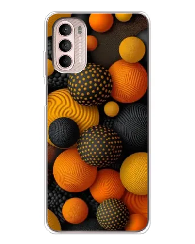 Чехол для Motorola MOTO G52 с картинкой «Объемные оранжевые сферы» Чехол для Motorola MOTO G52 с картинкой «Объемные оранжевые сферы»