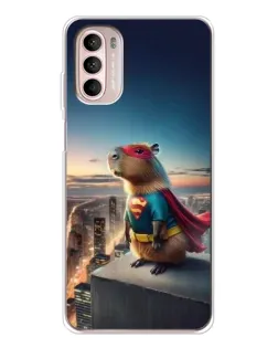 Чехол для Motorola MOTO G52 с картинкой «Капи-мен супергерой»