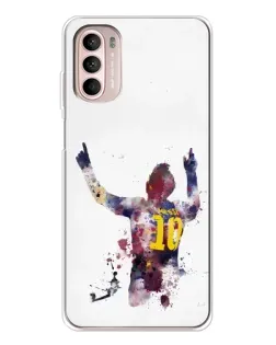 Чохол для Motorola MOTO G52 з картинкою «Акварельний Мессі Барселона»