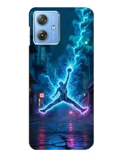 Чехол для Motorola MOTO G54 / G54 Power с картинкой «Jordan Gold Jumpman»