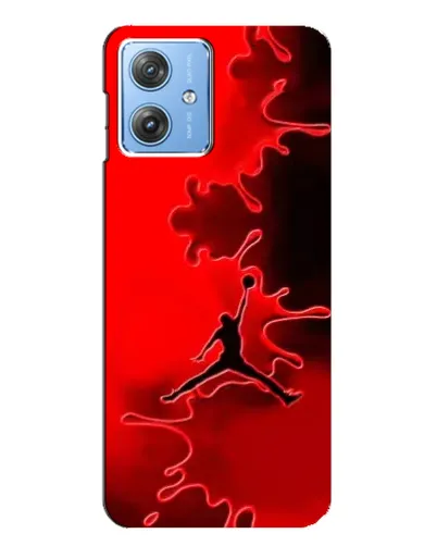 Чехол для Motorola MOTO G54 / G54 Power с картинкой «Jordan Red Smoke»