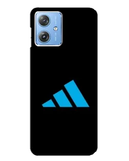 Чехол для Motorola MOTO G54 / G54 Power с картинкой «Adidas Cyan Logo»