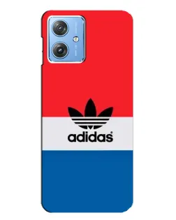 Чехол для Motorola MOTO G54 / G54 Power с картинкой «Ретро блоки Adidas»