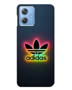Чехол для Motorola MOTO G54 / G54 Power с картинкой «Неоновый Adidas»