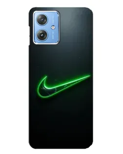 Чехол для Motorola MOTO G54 / G54 Power с картинкой «Неоновый контур Nike»