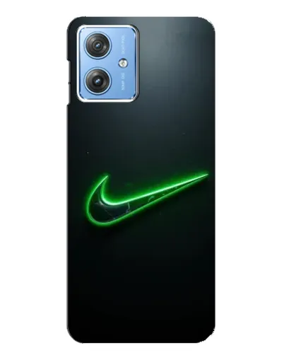 Чехол для Motorola MOTO G54 / G54 Power с картинкой «Неоновый контур Nike»