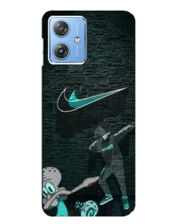 Чехол для Motorola MOTO G54 / G54 Power с картинкой «Спортивный арт Nike»