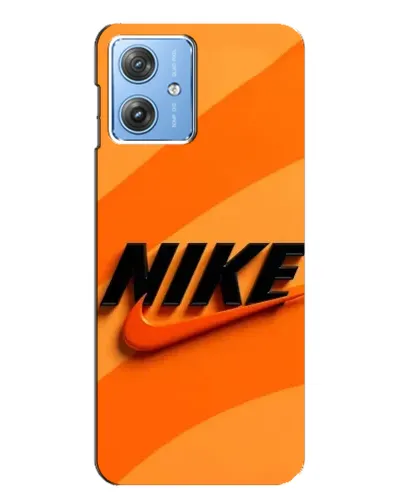 Чехол для Motorola MOTO G54 / G54 Power с картинкой «Оранжевый драйв Nike»