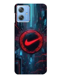 Чехол для Motorola MOTO G54 / G54 Power с картинкой «Техногенный стиль Nike»
