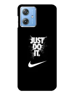 Чехол для Motorola MOTO G54 / G54 Power с картинкой «Текстовый принт Nike»