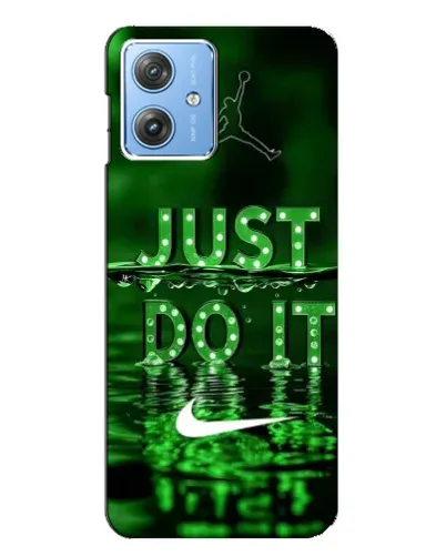 Чехол для Motorola MOTO G54 / G54 Power с картинкой «Зеленый неоновый Nike»