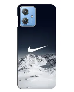 Чехол для Motorola MOTO G54 / G54 Power с картинкой «Nike — зимние горы»