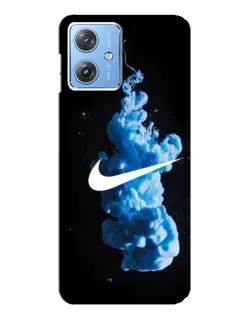 Чехол для Motorola MOTO G54 / G54 Power с картинкой «Nike и синий дым»