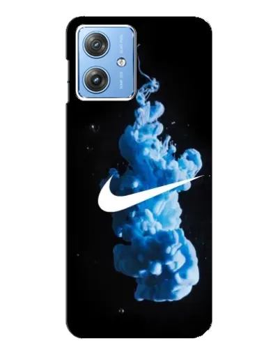 Чехол для Motorola MOTO G54 / G54 Power с картинкой «Nike и синий дым»