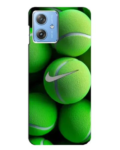 Чехол для Motorola MOTO G54 / G54 Power с картинкой «Теннисные мячи Найк»