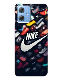 Чехол для Motorola MOTO G54 / G54 Power с картинкой «Коллекция кроссовок Nike»