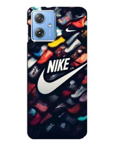 Чехол для Motorola MOTO G54 / G54 Power с картинкой «Коллекция кроссовок Nike»