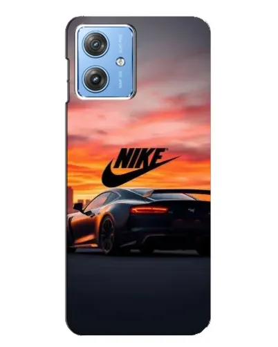 Чехол для Motorola MOTO G54 / G54 Power с картинкой «Nike и суперкар»