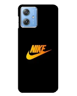 Чехол для Motorola MOTO G54 / G54 Power с картинкой «Золотой логотип Nike»