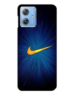 Чехол для Motorola MOTO G54 / G54 Power с картинкой «Синий пульс Nike»