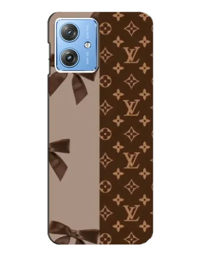 Чехол для Motorola MOTO G54 / G54 Power с картинкой «Louis Vuitton — банты»