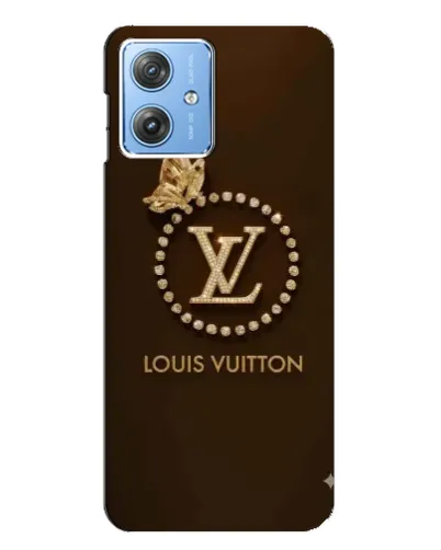 Чехол для Motorola MOTO G54 / G54 Power с картинкой «LV — золотая печать»