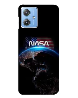 Чехол для Motorola MOTO G54 / G54 Power с картинкой «Земля из космоса NASA»