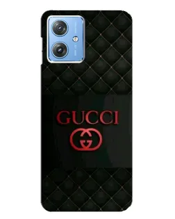 Чехол для Motorola MOTO G54 / G54 Power с картинкой «Gucci — стеганый черный»