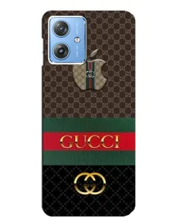 Чехол для Motorola MOTO G54 / G54 Power с картинкой «Gucci — брендированный десерт»