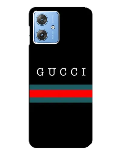 Чехол для Motorola MOTO G54 / G54 Power с картинкой «Gucci — красный пояс»