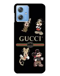 Чохол для Motorola MOTO G54 / G54 Power з картинкою «Gucci — герої Disney та монограма»