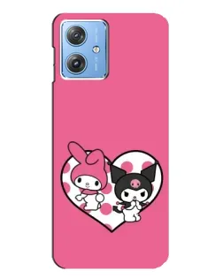 Чехол для Motorola MOTO G54 / G54 Power с картинкой «Kuromi и My Melody» Чехол для Motorola MOTO G54 / G54 Power с картинкой «Kuromi и My Melody»