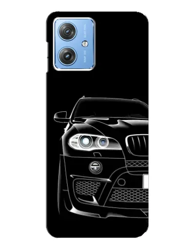 Чехол для Motorola MOTO G54 / G54 Power с картинкой «Темный силуэт BMW»