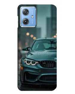 Чехол для Motorola MOTO G54 / G54 Power с картинкой «BMW в огнях города»