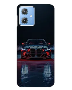 Чехол для Motorola MOTO G54 / G54 Power с картинкой «BMW на мокрой дороге»