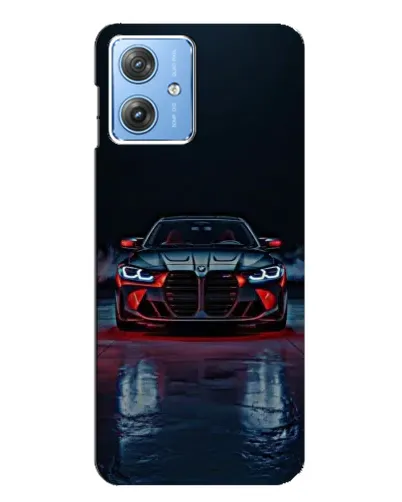 Чехол для Motorola MOTO G54 / G54 Power с картинкой «BMW на мокрой дороге»