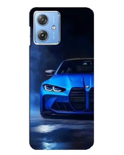 Чехол для Motorola MOTO G54 / G54 Power с картинкой «Голубая BMW M4»