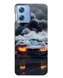 Чехол для Motorola MOTO G54 / G54 Power с картинкой «BMW в дыму»