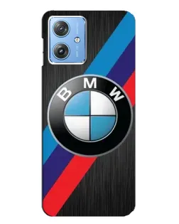 Чехол для Motorola MOTO G54 / G54 Power с картинкой «BMW M-stripes стиль»