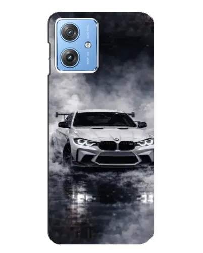 Чехол для Motorola MOTO G54 / G54 Power с картинкой «BMW сквозь туман»