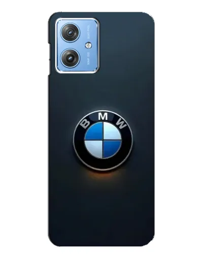 Чехол для Motorola MOTO G54 / G54 Power с картинкой «Логотип BMW — минимализм»