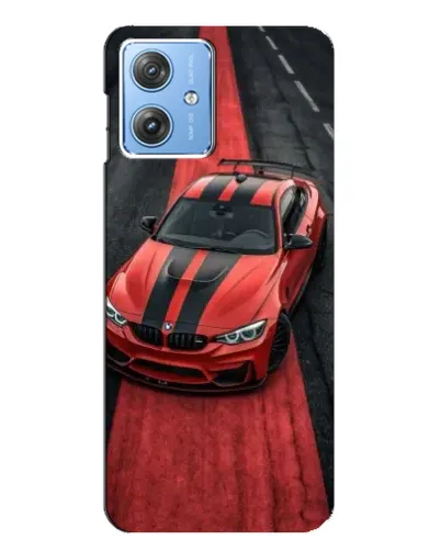 Чехол для Motorola MOTO G54 / G54 Power с картинкой «BMW на красной дорожке»