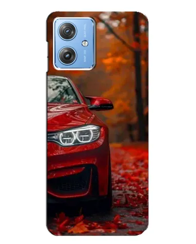 Чехол для Motorola MOTO G54 / G54 Power с картинкой «Осенняя BMW M4»