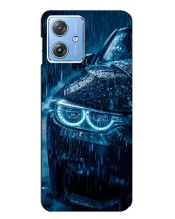 Чехол для Motorola MOTO G54 / G54 Power с картинкой «BMW под дождем»