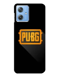 Чехол для Motorola MOTO G54 / G54 Power с картинкой «PUBG — рамка лого»