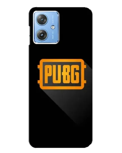 Чехол для Motorola MOTO G54 / G54 Power с картинкой «PUBG — рамка лого»