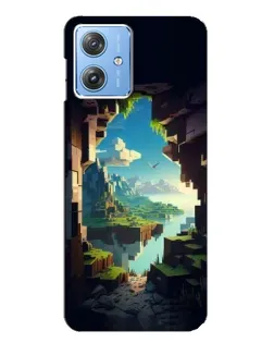 Чехол для Motorola MOTO G54 / G54 Power с картинкой «Вид из пещеры»
