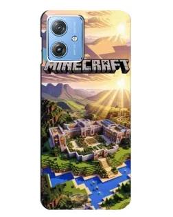 Чехол для Motorola MOTO G54 / G54 Power с картинкой «Minecraft панорама»