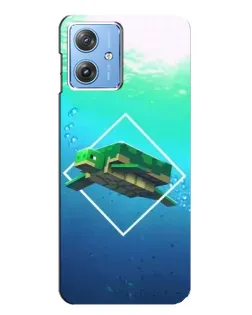 Чохол для Motorola MOTO G54 / G54 Power з картинкою «Черепаха Minecraft»